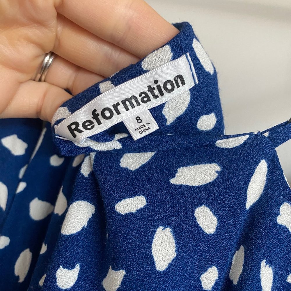 Reformation Crimini Dress - Moray (Blue), Size 8 - Picture 5 of 8